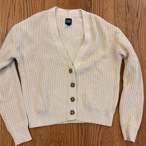 GAP Women's Shaker Stitch Cardigan Sweater